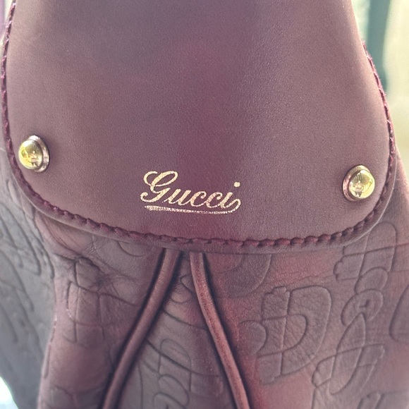 ❤️🔥🚫SOLD🚫AUTHENTICATED Bordeaux Gucci horse bit bamboo hobo bag❤️🔥 - Picture 5 of 13